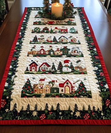 Jingle Joy Quilted Table Runner
