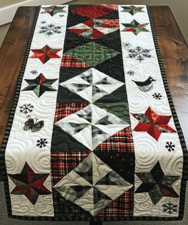 Joyful Christmas Traditions Quilted Table Runner