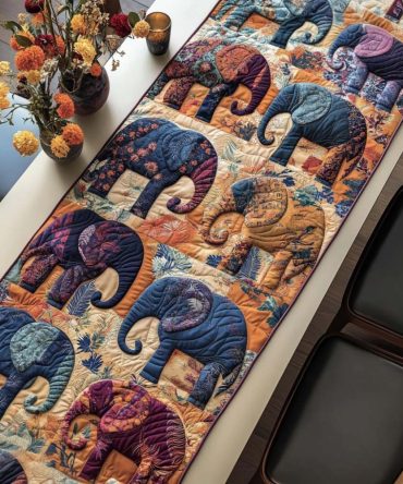 Jungle Memory Quilted Table Runner