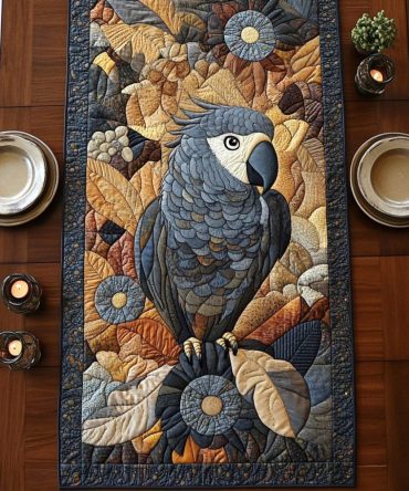 Jungle Whispers Quilted Table Runner