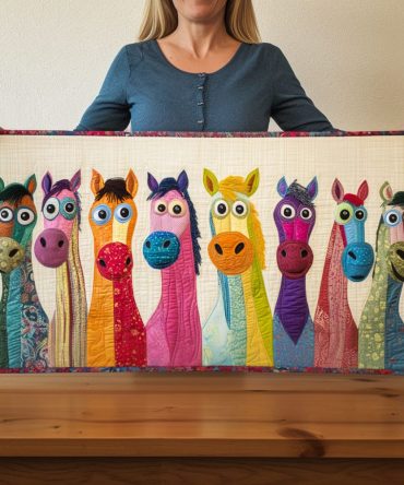 Kickin Chaos Quilted Table Runner