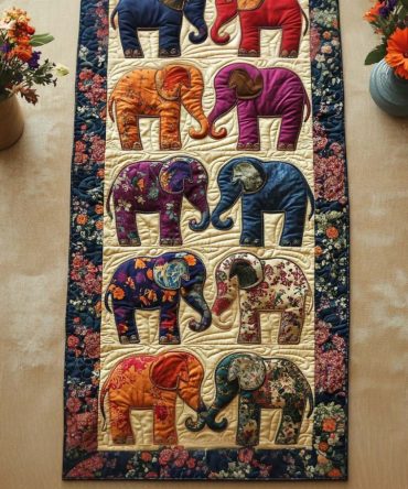 King Of Silence Quilted Table Runner