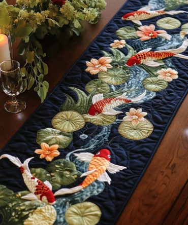 Koi Dreams Quilted Table Runner