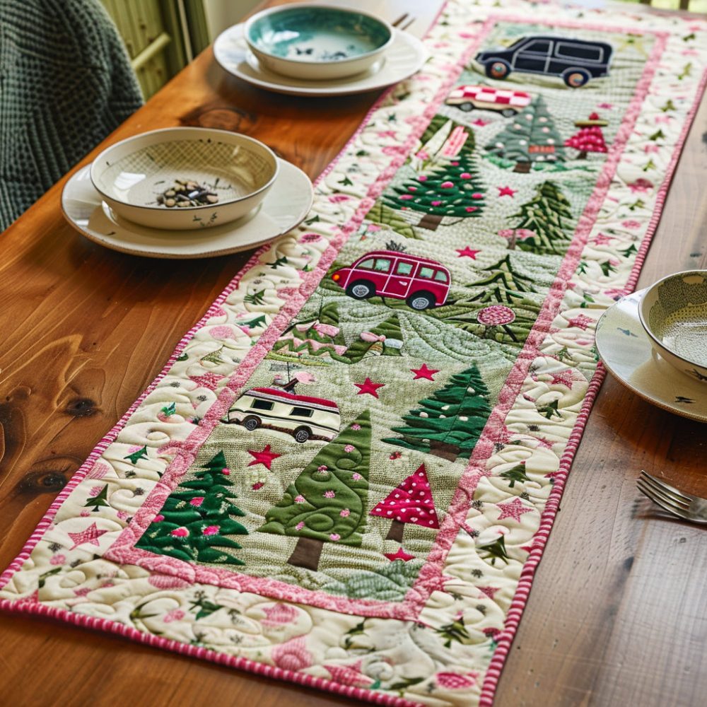 Lakeside Cabin Quilted Table Runner