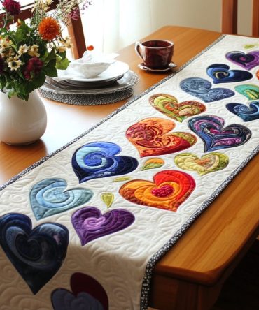 Lattice Of Love Quilted Table Runner