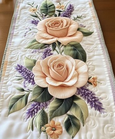 Lavender Bliss Quilted Table Runner