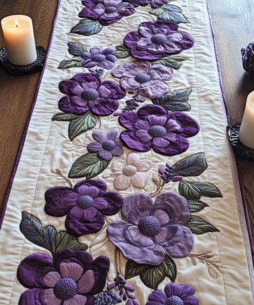 Lavish Blooms Quilted Table Runner