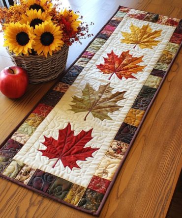 Leaves Fall Quilted Table Runner