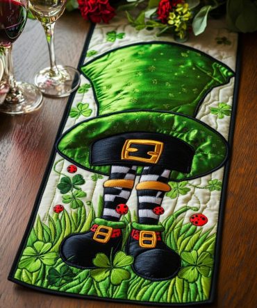 Leprechaun Touch Quilted Table Runner