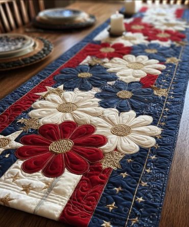 Liberty Bloom Quilted Table Runner