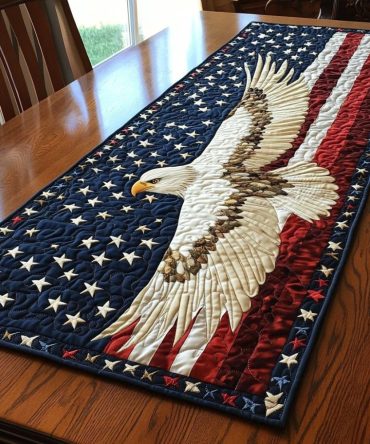 Liberty Eagle Quilted Table Runner