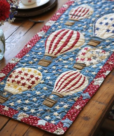 Liberty Sky Ride Quilted Table Runner
