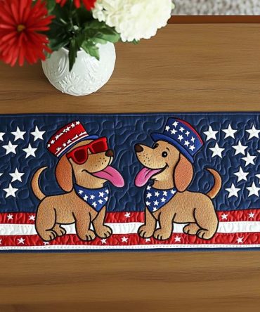 Liberty Tails Duo Quilted Table Runner