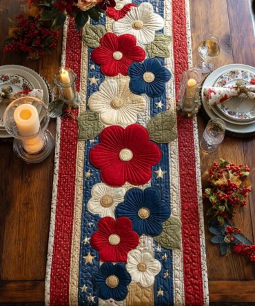 Liberty Threads Quilted Table Runner