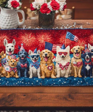 Liberty Woofers Quilted Table Runner