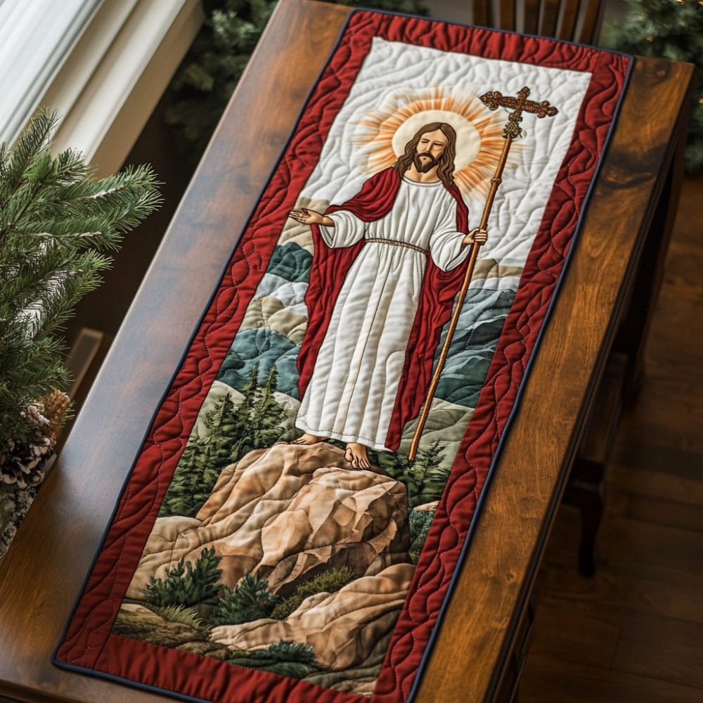 Light Of The World Quilted Table Runner