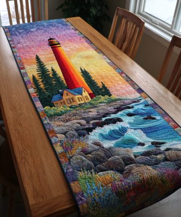Lighthouse Guide Quilted Table Runner