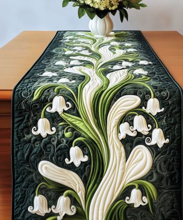 Lily Blossom Quilted Table Runner