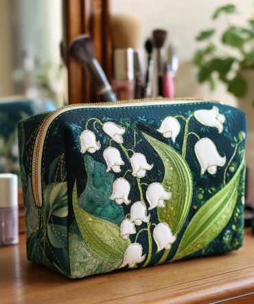 Lily Grace Quilted Makeup Bag