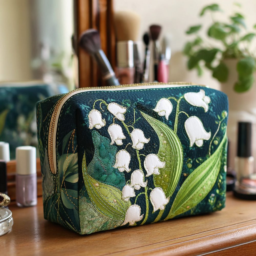 Lily Grace Quilted Makeup Bag