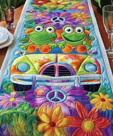 Lily Path Quilted Table Runner