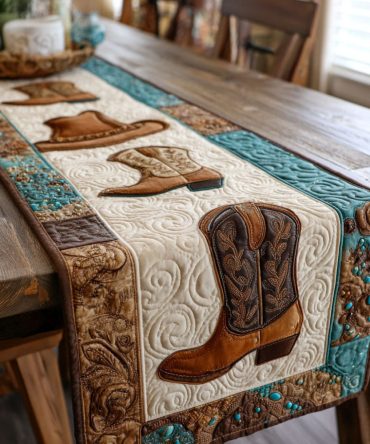 Lone Rider Quilted Table Runner