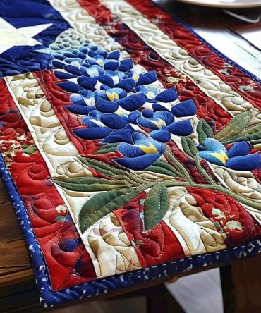 Lone Star Rising Quilted Table Runner