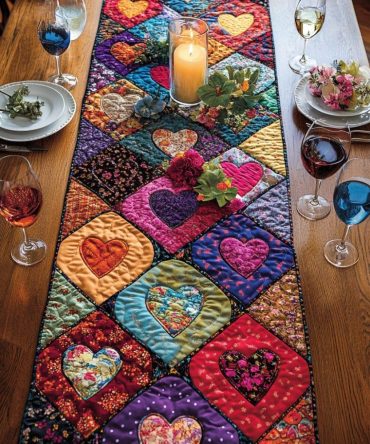 Love Layers Quilted Table Runner