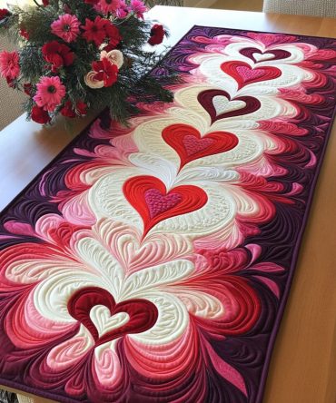 Love In Layers Quilted Table Runner
