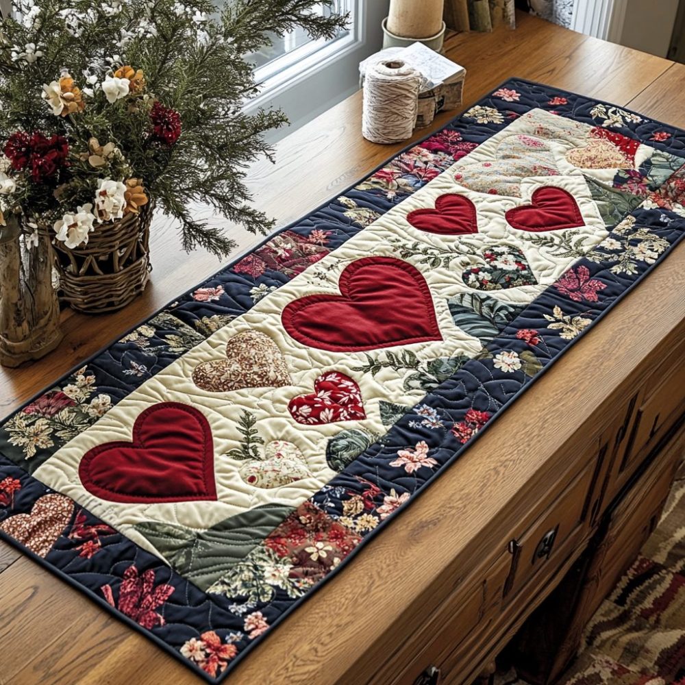 Loving Stitches Quilted Table Runner