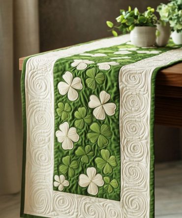 Lucky Charm Quilted Table Runner