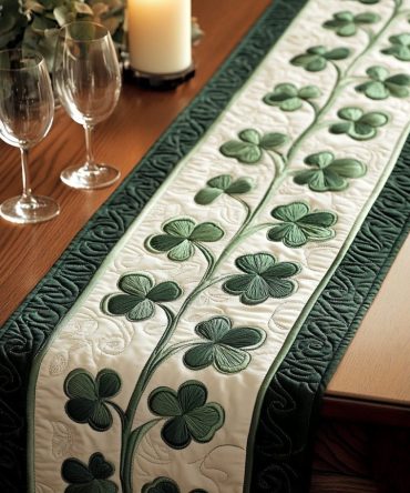 Lucky Charm Quilted Table Runner