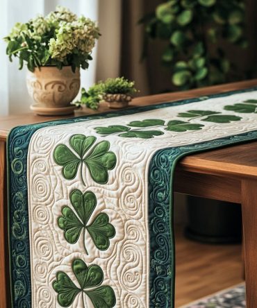 Lucky Grace Quilted Table Runner