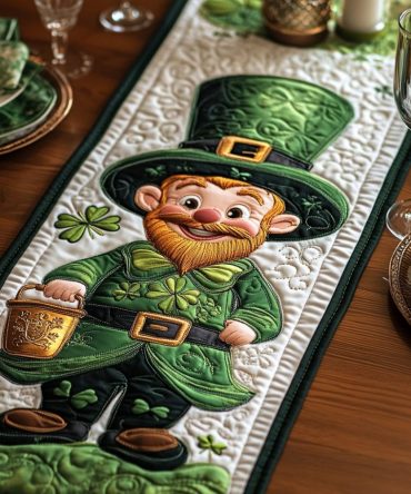Lucky Leprechaun Quilted Table Runner