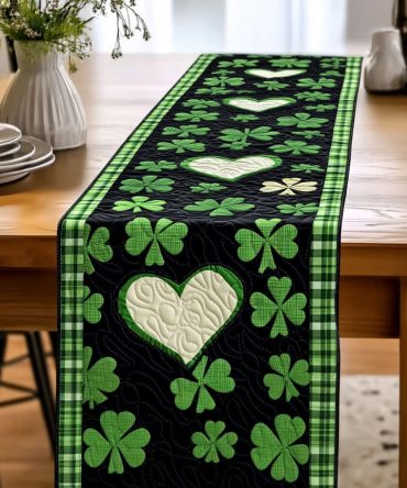 Lucky Woods Quilted Table Runner