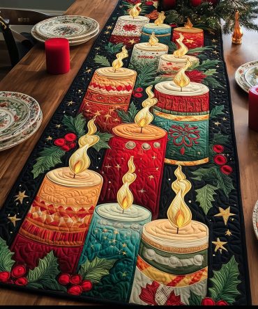 Luminous Eve Quilted Table Runner