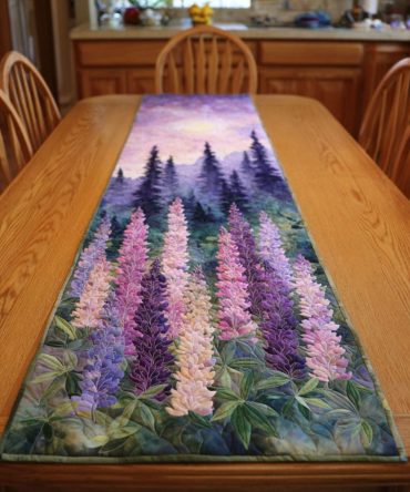 Lupine Valley Quilted Table Runner