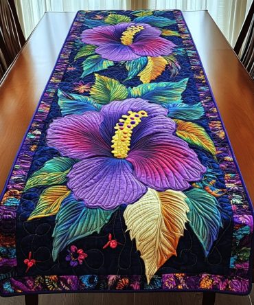Lush Tropics Quilted Table Runner