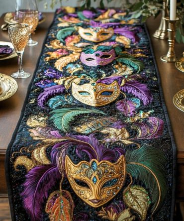 Luxe Glow Quilted Table Runner