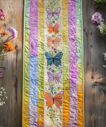Magical Wings Quilted Table Runner