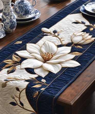 Magnolia Aura Quilted Table Runner