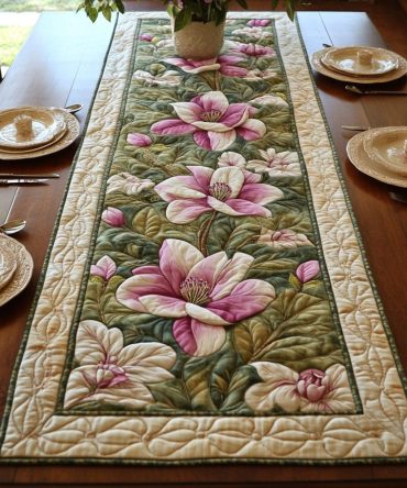 Magnolia Haven Quilted Table Runner
