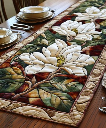 Magnolia Memories Quilted Table Runner