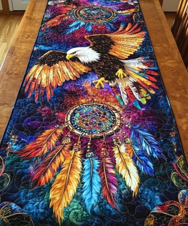 Majestic Flight Quilted Table Runner