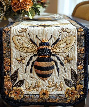 Majestic Hive Quilted Table Runner