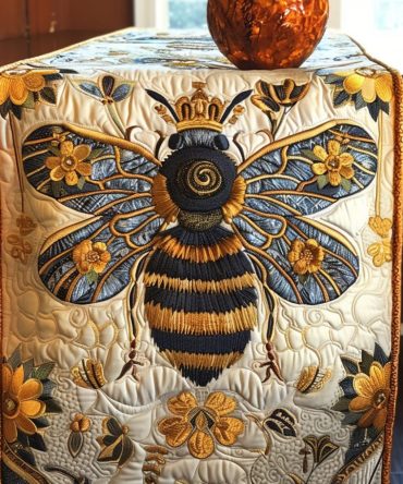 Majestic Hive Quilted Table Runner