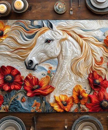 Majestic Mane Quilted Table Runner