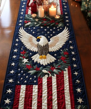 Majestic Sky Quilted Table Runner