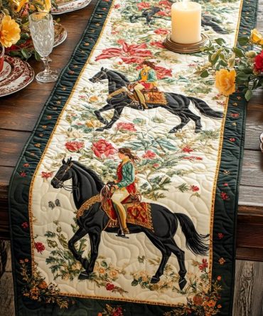 Majestic Stallion Quilted Table Runner