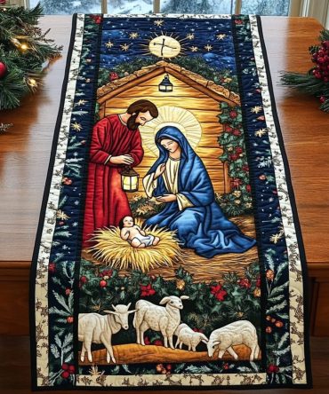 Manger Of Hope Quilted Table Runner